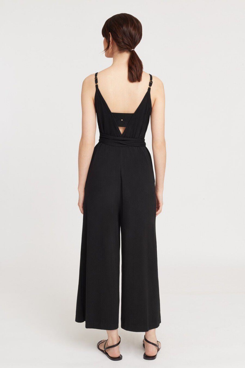 Mono Cuyana V-Back Mujer Negras | GHO7763II