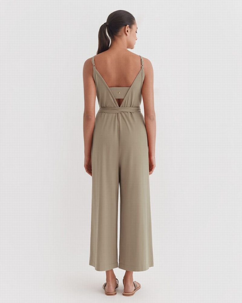 Mono Cuyana V-Back Mujer Verde | DFD6862MH