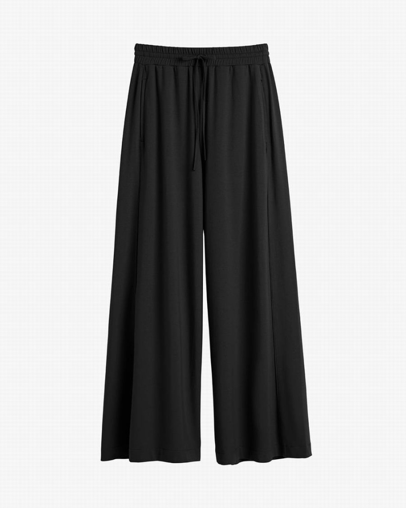 Pantalon Cuyana Anchos-Leg Drawstring Mujer Negras | KMC7364UR