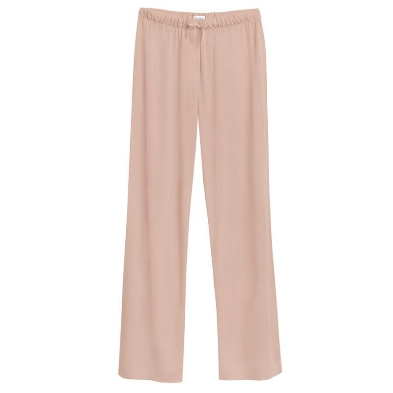 Pantalon Cuyana Organic Pima Classic Mujer Rosas | RJX3727TW