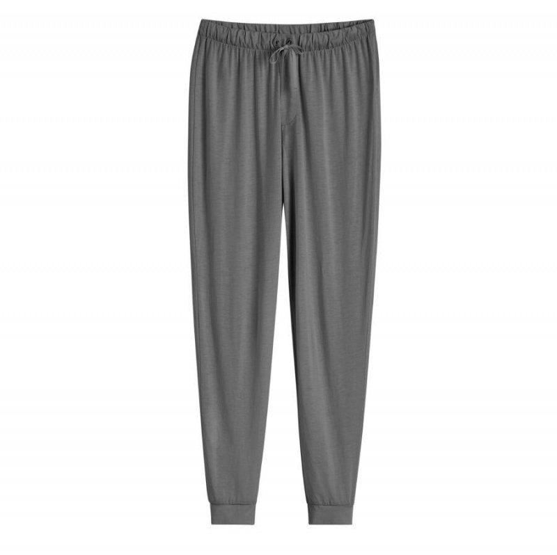 Pantalon Cuyana Organic Pima Tapered Mujer Gris | GKX6363OY