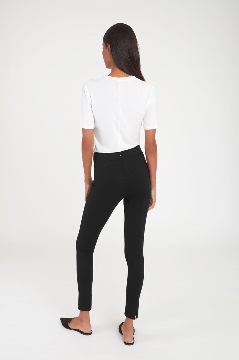 Pantalon Cuyana Ponte Legging Mujer Negras | ISN715JS