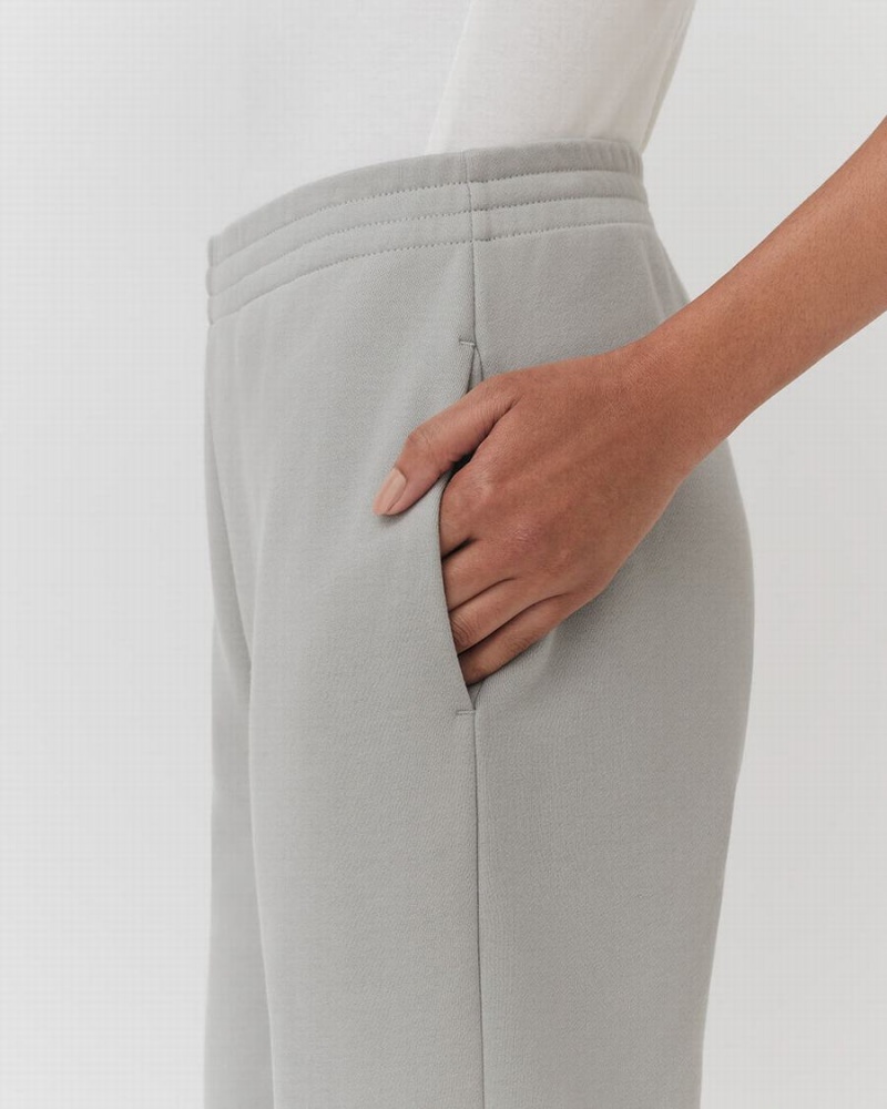 Pantalones Jogger Cuyana Terry Sculpted Mujer Gris | NVQ129IG