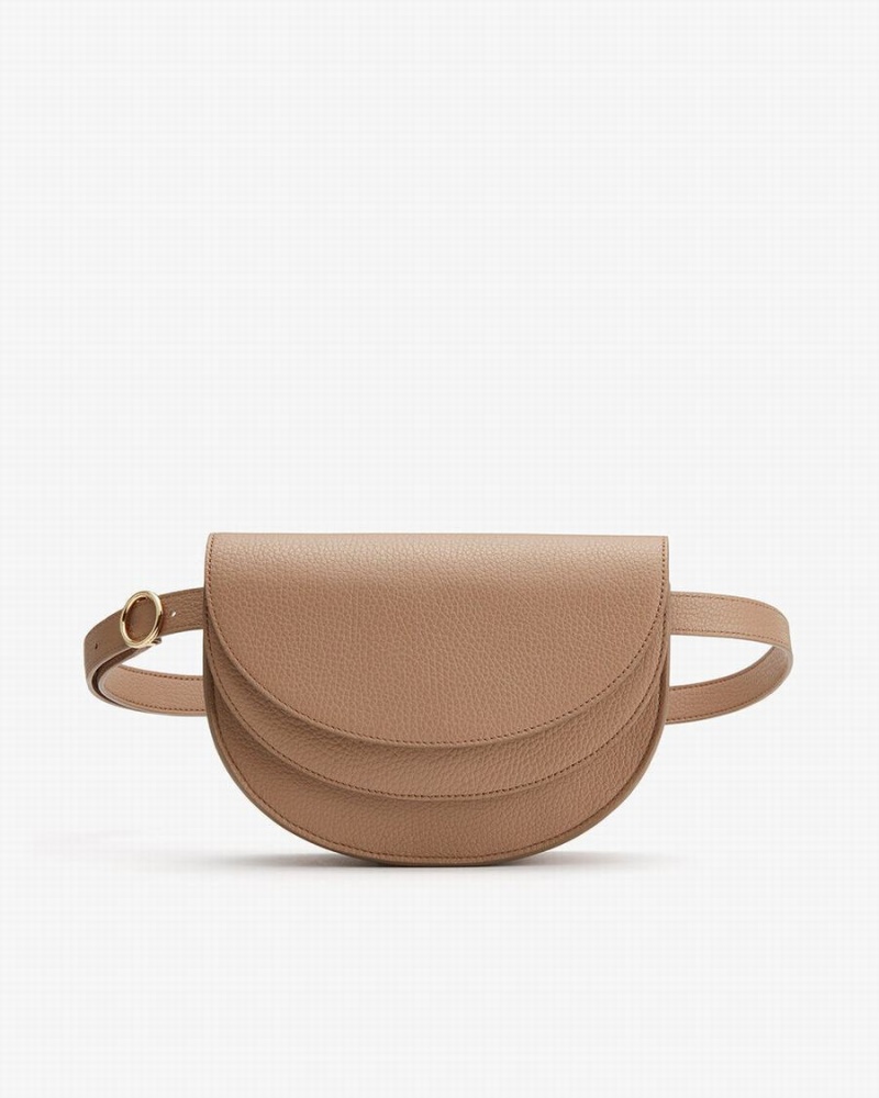Riñonera Cuyana Double Moon Mujer Kaki | TVC3867ZJ