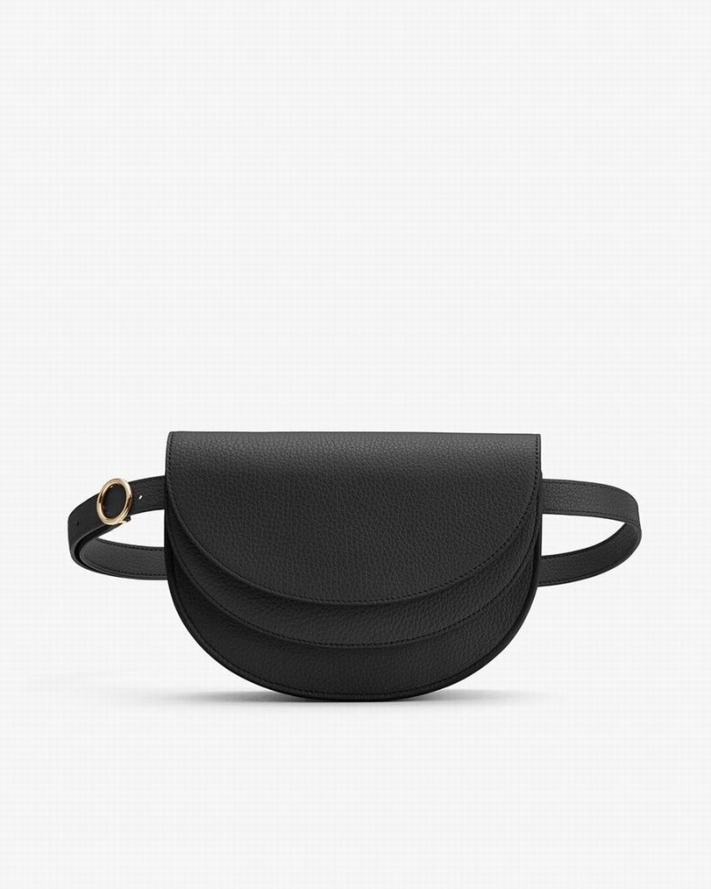 Riñonera Cuyana Double Moon Mujer Negras | MFL4533BK