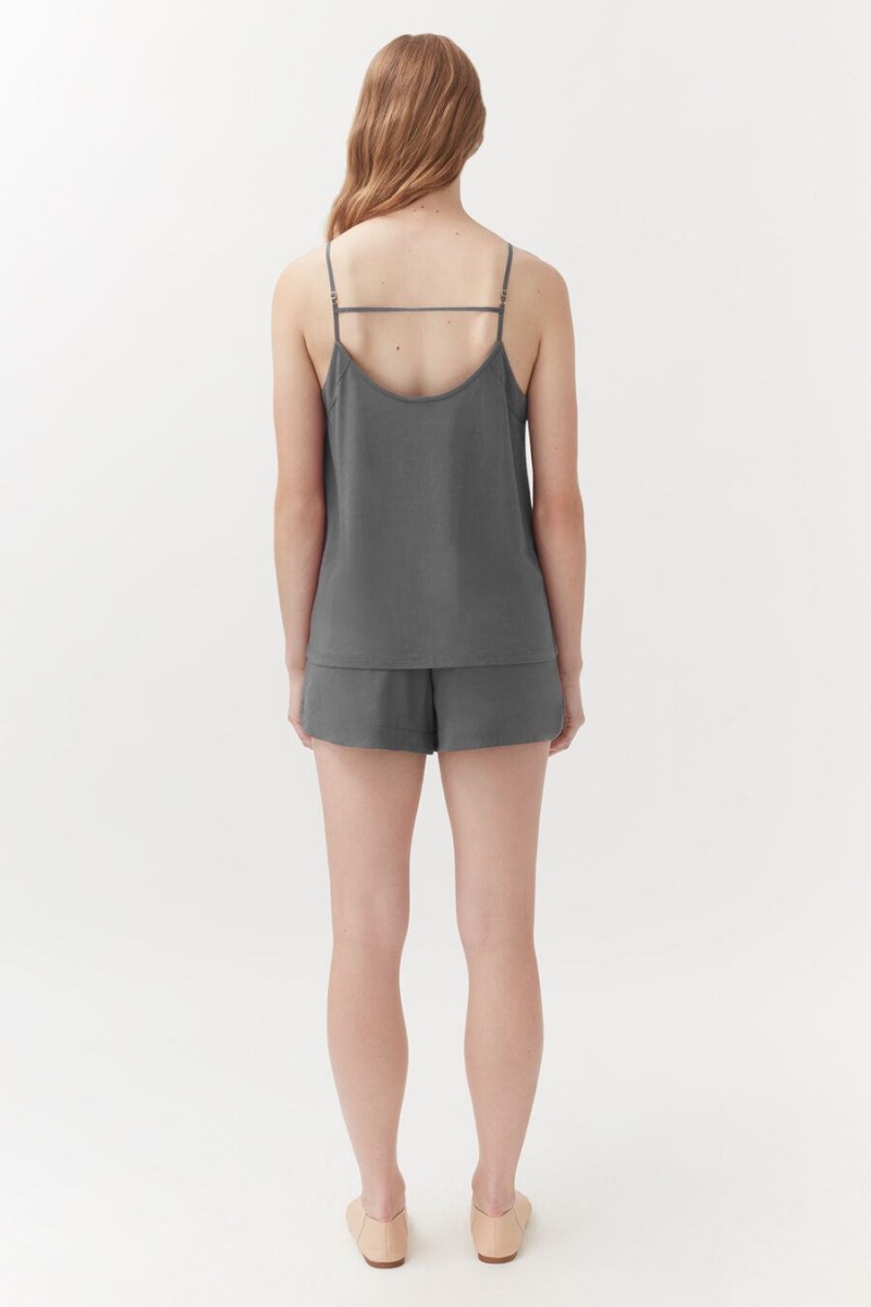 Short Cuyana Organic Pima Sleep Mujer Gris | GAA6623ZS