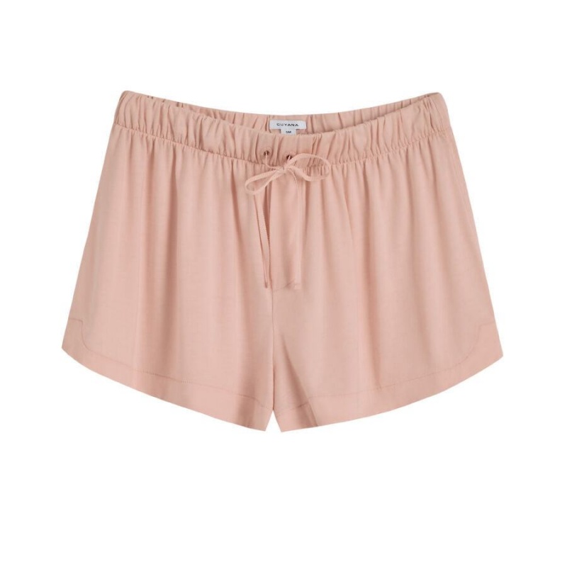Short Cuyana Organic Pima Sleep Mujer Rosas | GKM532FR