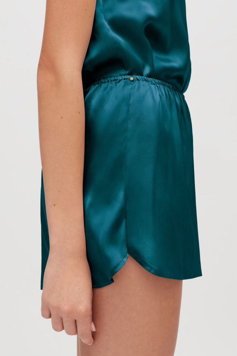 Short Cuyana Washable Charmeuse Mujer Azules | VOC5497NV