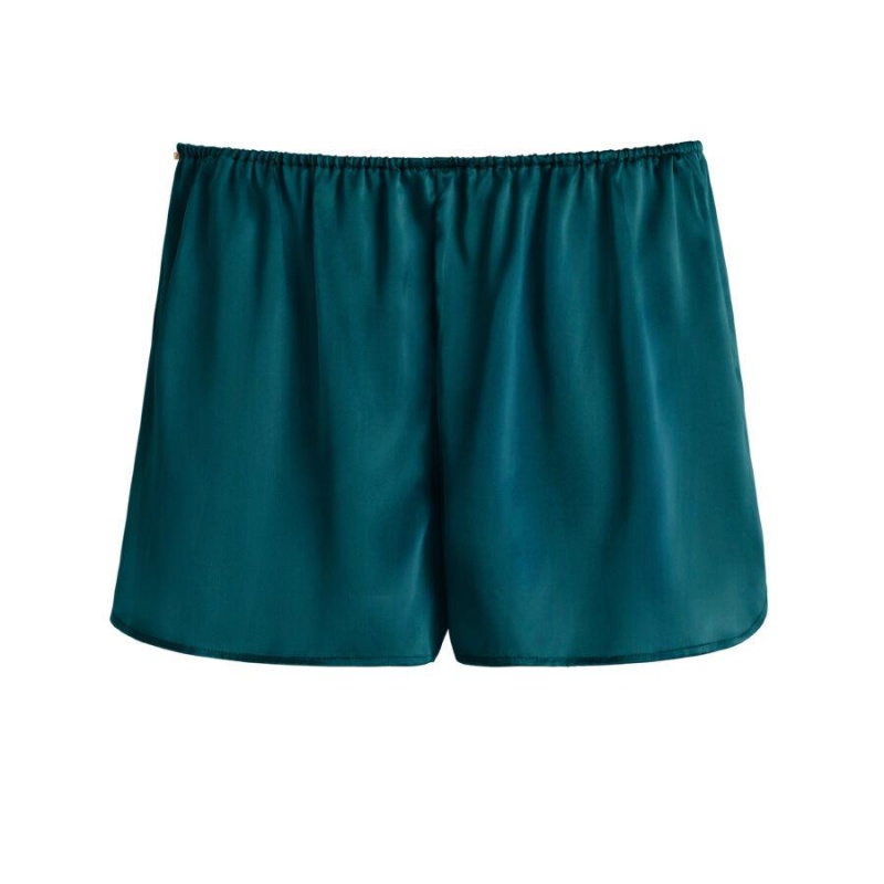 Short Cuyana Washable Charmeuse Mujer Azules | VOC5497NV