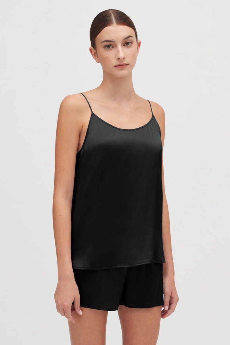 Short Cuyana Washable Charmeuse Mujer Negras | GRR8063LS
