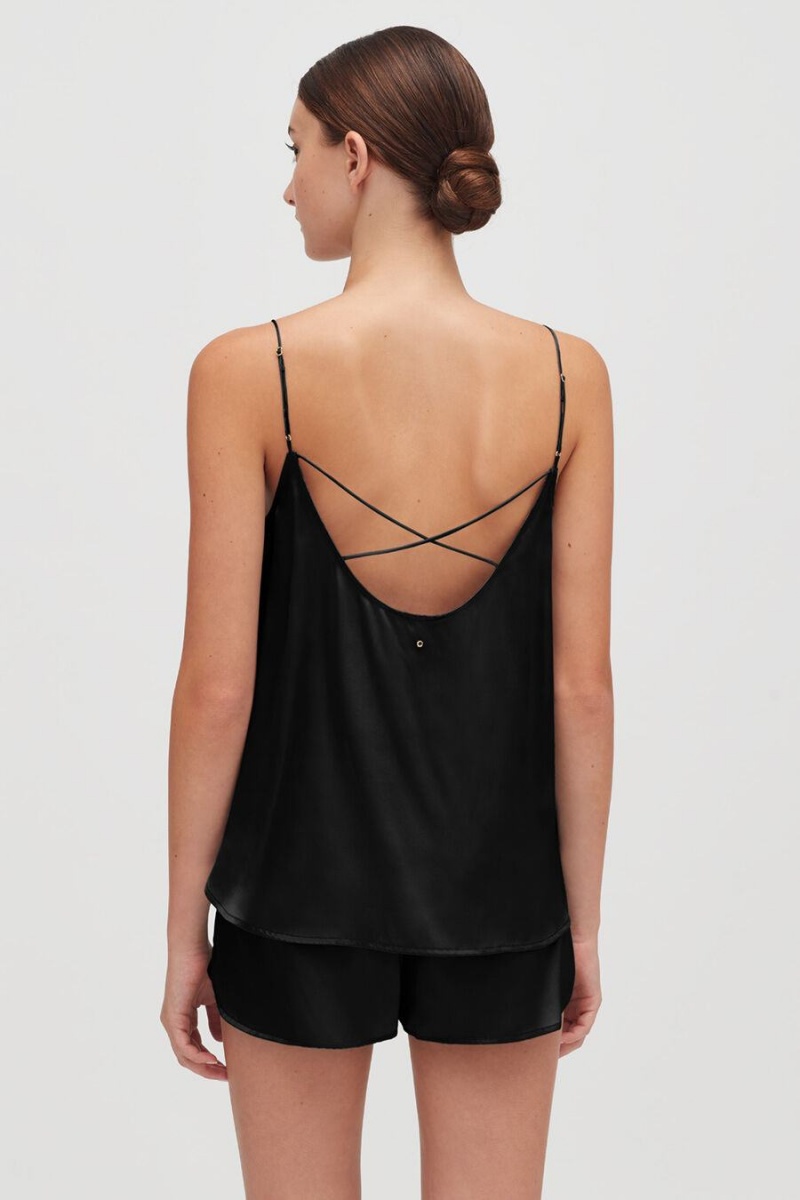 Short Cuyana Washable Charmeuse Mujer Negras | GRR8063LS