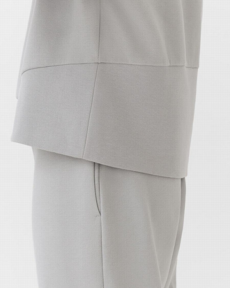 Sudaderas Cuyana Terry Balloon Sleeve Mujer Gris | KUZ4113BZ