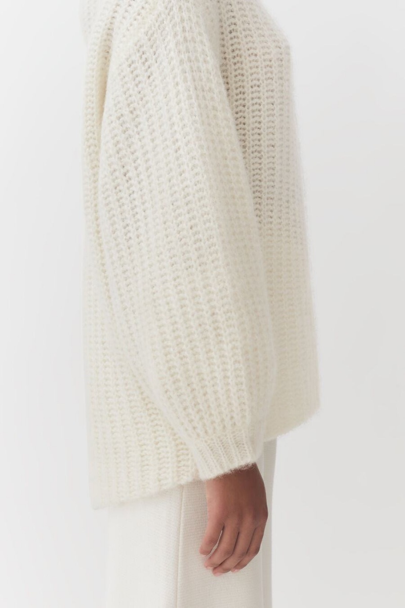 Suéteres Cuyana Alpaca Lana Turtleneck Mujer Blancas | NLH6937WV