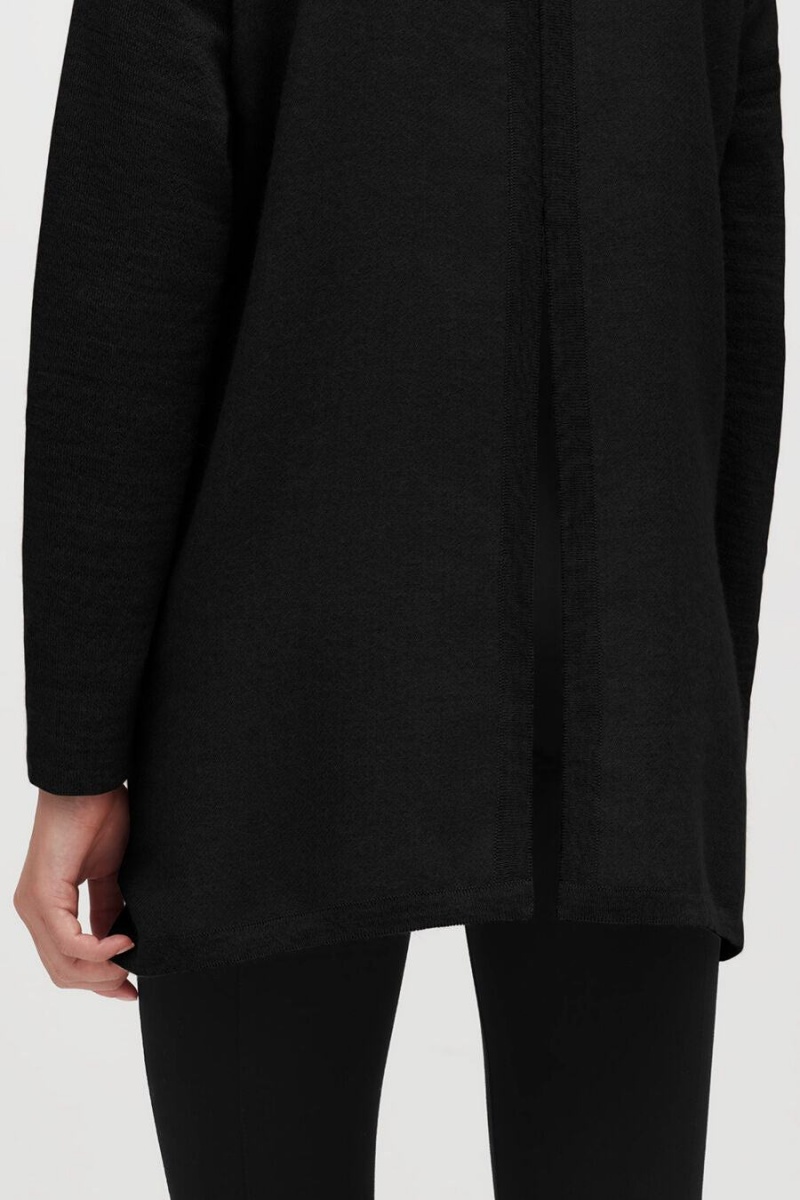 Suéteres Cuyana Alpaca Open-Back Turtleneck Mujer Negras | AQN5994SF