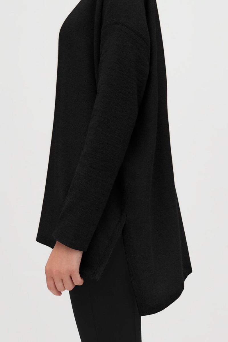 Suéteres Cuyana Alpaca Open-Back Turtleneck Mujer Negras | AQN5994SF