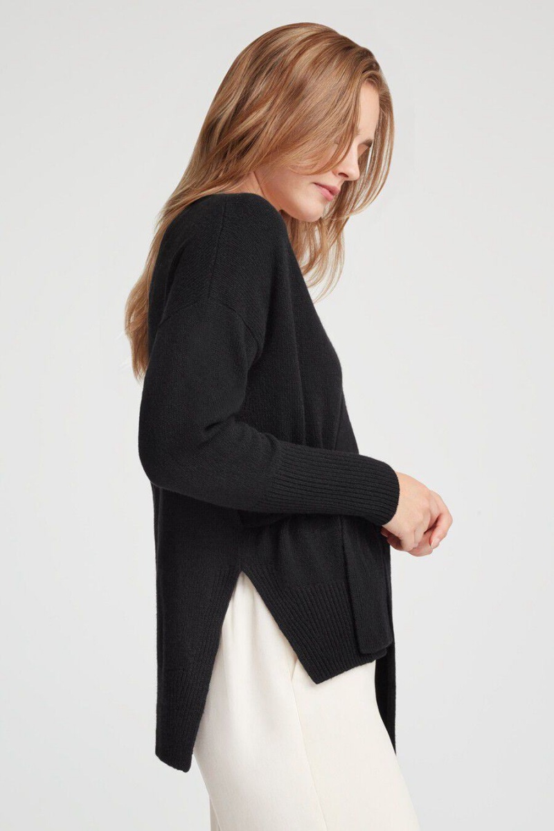 Suéteres Cuyana Cashmere Soft Wrap Mujer Negras | ONF3112QK