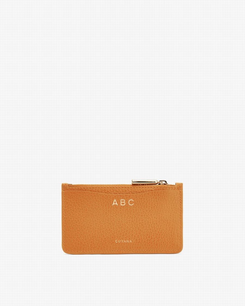 Tarjeteros Cuyana Zip Mujer Amarillo | TQL10097DP