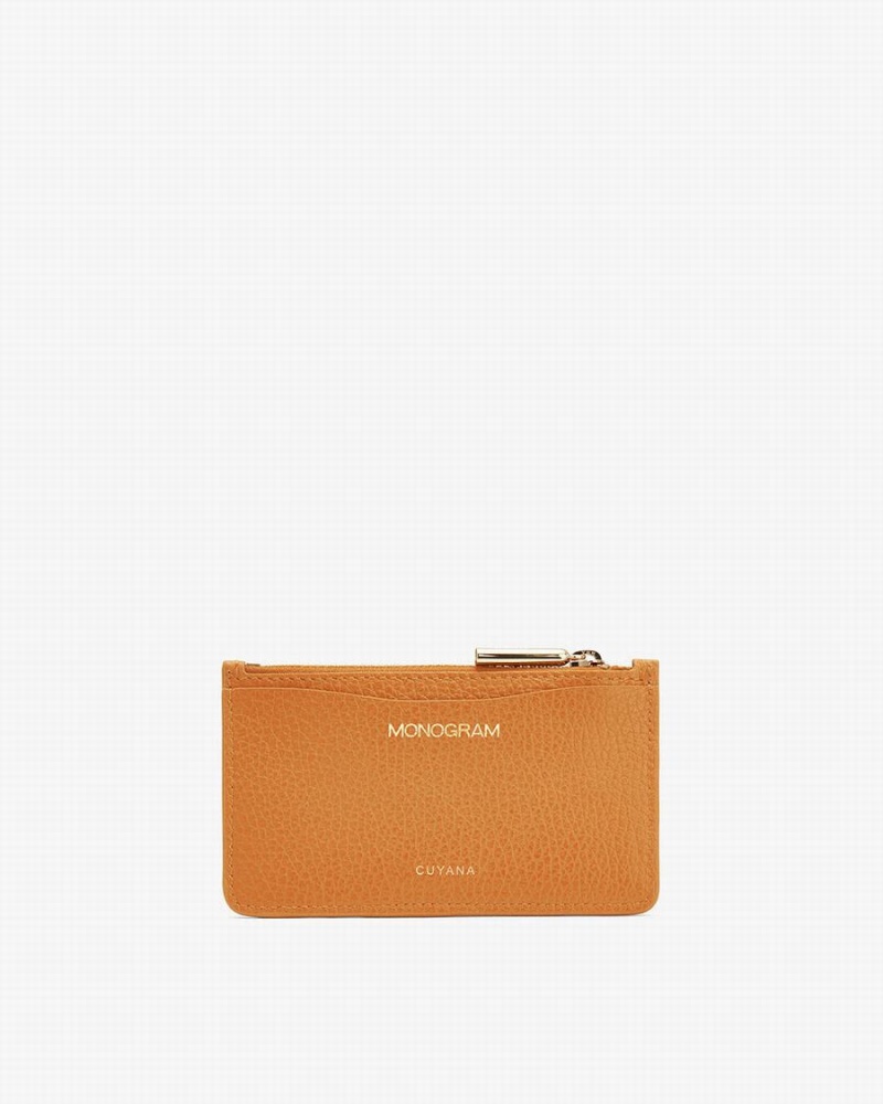 Tarjeteros Cuyana Zip Mujer Amarillo | TQL10097DP