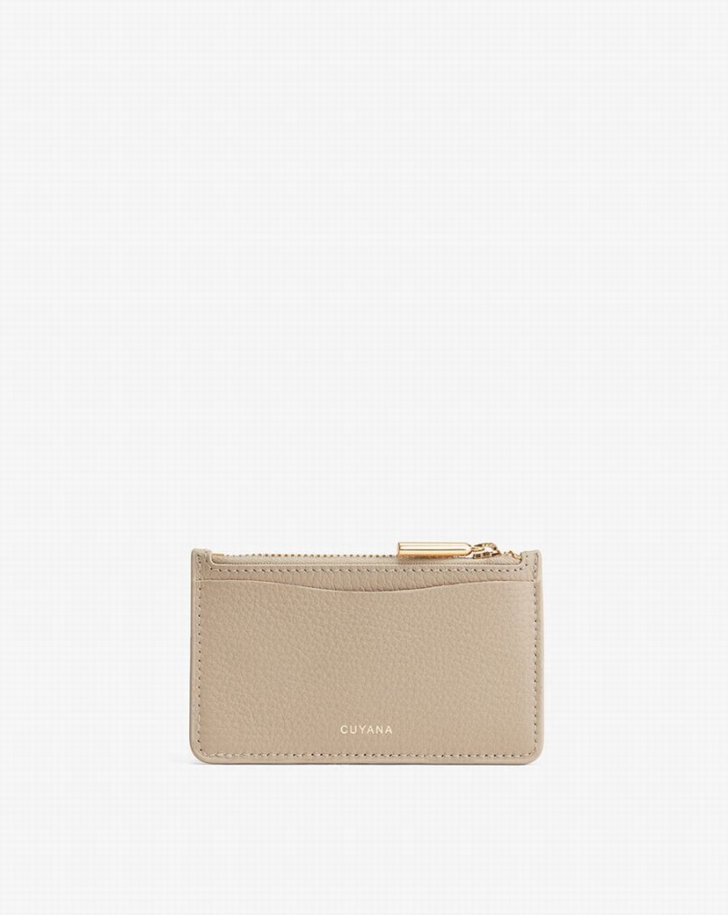 Tarjeteros Cuyana Zip Mujer Gris | PDC3212UJ
