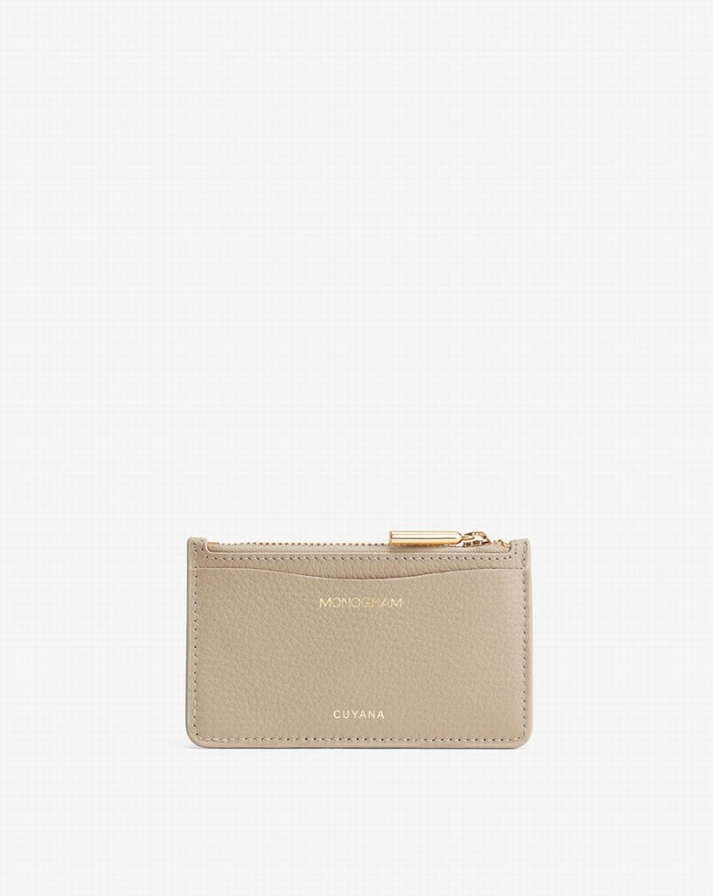 Tarjeteros Cuyana Zip Mujer Gris | PDC3212UJ