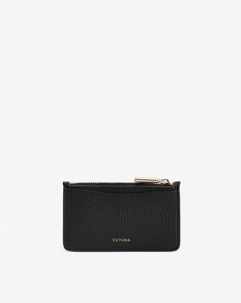 Tarjeteros Cuyana Zip Mujer Negras | HOW20100KL