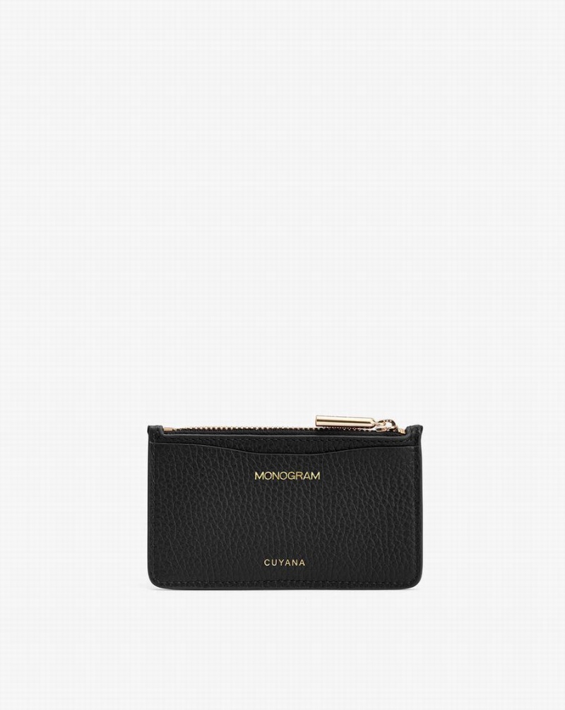 Tarjeteros Cuyana Zip Mujer Negras | HOW20100KL