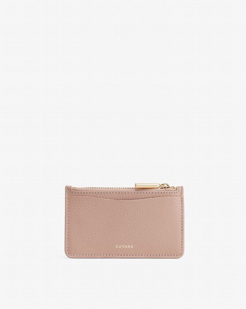 Tarjeteros Cuyana Zip Mujer Rosas | KGM4196JQ