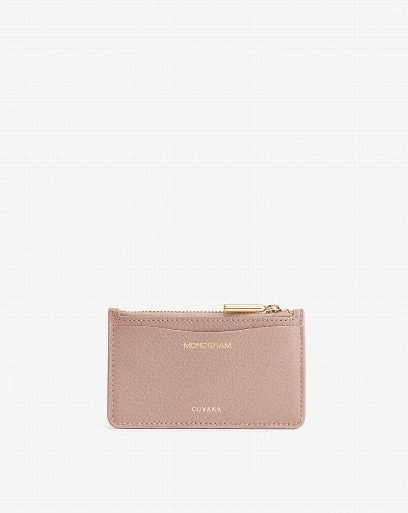 Tarjeteros Cuyana Zip Mujer Rosas | KGM4196JQ
