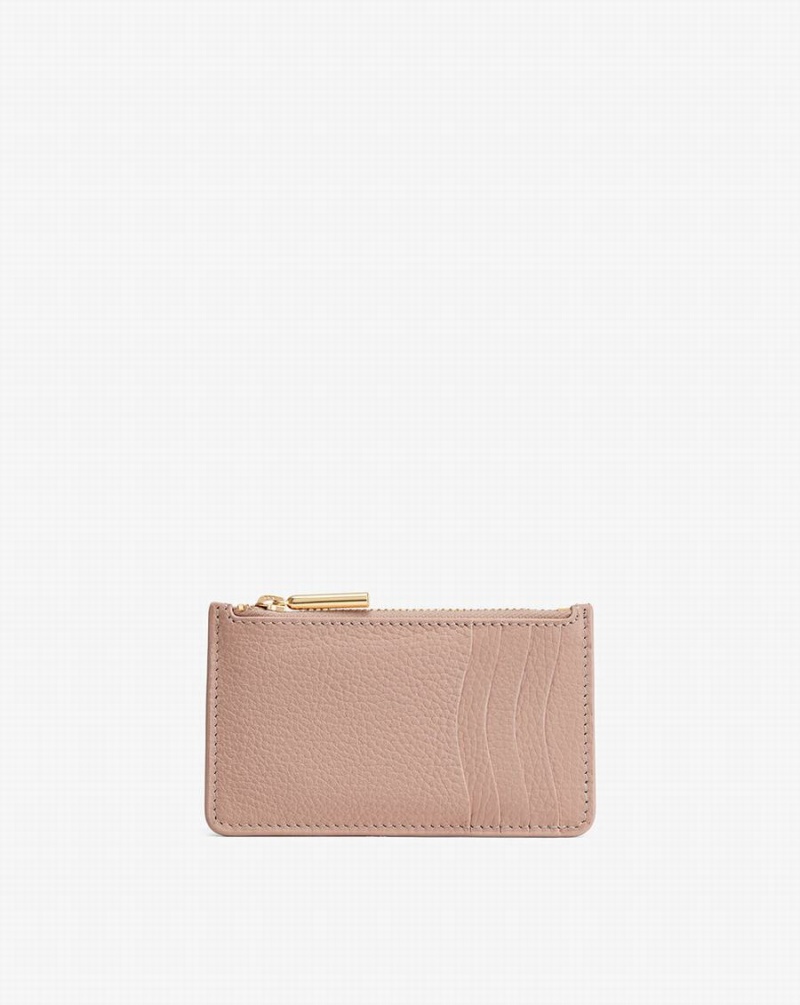 Tarjeteros Cuyana Zip Mujer Rosas | KGM4196JQ