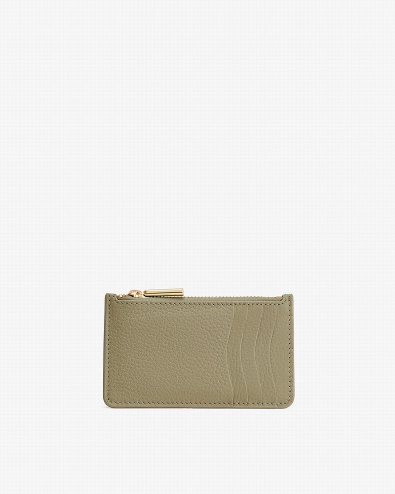 Tarjeteros Cuyana Zip Mujer Verde | AMK1072IJ