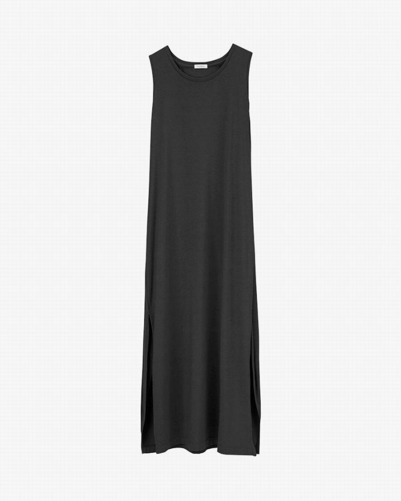 Vestido Cuyana Drape-Back Mujer Negras | DLA4879MX